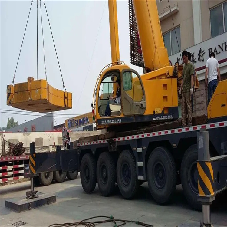 重庆当地吊车出租|机器吊装|75吨|工厂搬迁服务